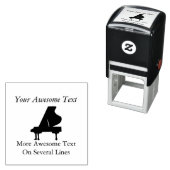 Black Grand Piano Permastempel (Beispiel)