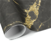 Black Granite & Gold Venen 4 Geschenkpapier (Rolleneckpunkt)