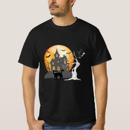 Black Graphic T-Shirt-Shirt für Spooky Saison T-Shirt