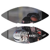 Black Graue Namensnummer Team Voll Foto Football (Paneele)