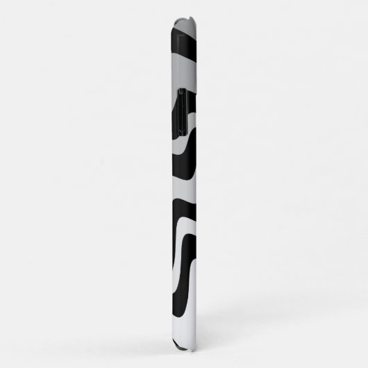 Black, gray and white zigzag Case-Mate iPhone hülle (Hinten/Rechts)