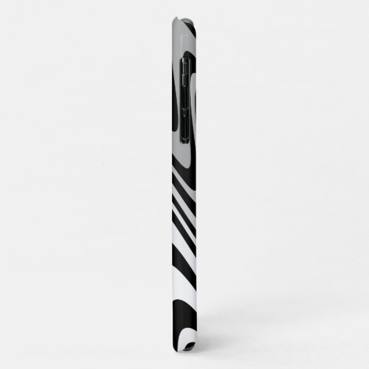 Black, gray and white zigzag Case-Mate iPhone hülle (Hinten/Links)