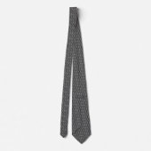 Black Gray Art Neck Tie Krawatte (Rückseite)