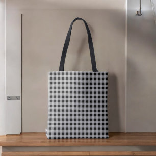 Black Gray Buffalo Kariert Moderner Bürostil Tasche