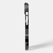 Black Gray Camouflage Case-Mate iPhone Hülle (Rückseite / Links)