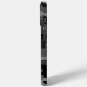 Black Gray Camouflage Case-Mate iPhone Hülle (Rückseite / Links)