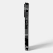 Black Gray Camouflage Case-Mate iPhone Hülle (Rückseite / Links)