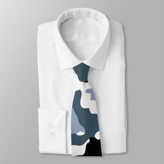 Black & Gray Camouflage Neck Tie Krawatte (Gebunden)
