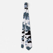 Black & Gray Camouflage Neck Tie Krawatte (Rückseite)