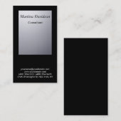 Black Gray Einzigartig Kreativ Beruflich Visitenkarte (Vorne/Hinten)