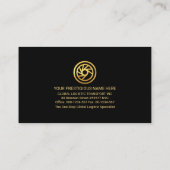 Black Gray Frame Global CEO Visitenkarte (Rückseite)