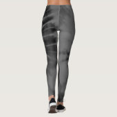 Black Gray Gefärbte Krawatte Leggings (Rückseite)