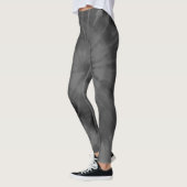 Black Gray Gefärbte Krawatte Leggings (Links)