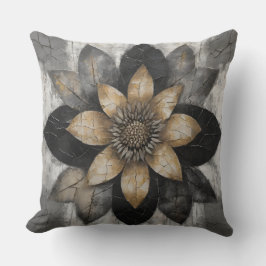 Black Gray Gold Bauernhof Kissen