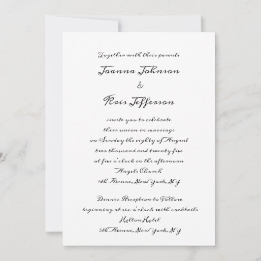 Black Gray Gold Blumenstrauß Luxus Elegante Einladung (Rückseite)