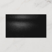 Black Gray Gold Business Card Visitenkarte (Rückseite)
