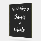 Black Gray Gold Moderne Highlights Acrylschild (Winkel)