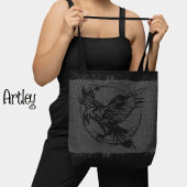 Black Gray Grunge Roven Gothic Tasche