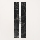 Black Gray Marble Textured Yoga Mat Yogamatte (Vorderseite)