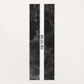 Black Gray Marble Textured Yoga Mat Yogamatte (Rückseite)