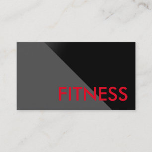 Black Gray Moderne Beruflich Sport Business Card Visitenkarte