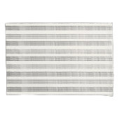 Black Gray Moderner Minimalistisch Stripe Boho Kissenbezug (Vorderseite)