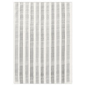 Black Gray Moderner Minimalistisch Stripe Boho Tischdecke (Vorderseite)