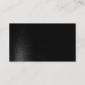 Black Gray Monogram Consultant Business Card Visitenkarte (Rückseite)
