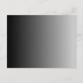 Black Gray Ombre Blank Postkarte (Vorderseite)