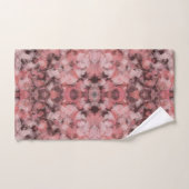 Black Gray Pink White Modern Geometric Abstract Badhandtuch Set (Handtuch)