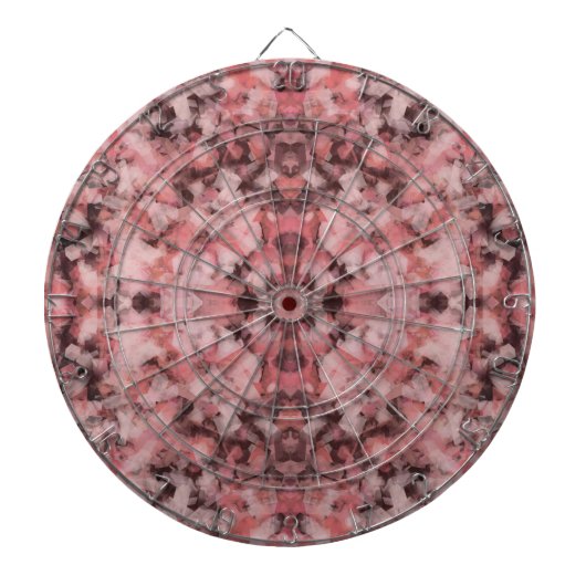Black Gray Pink White Modern Geometric Abstract Dartscheibe (vorne)