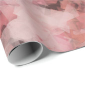 Black Gray Pink White Modern Geometric Abstract Geschenkpapier (Rolleneckpunkt)