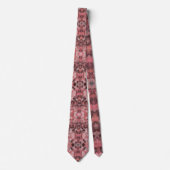 Black Gray Pink White Modern Geometric Abstract Krawatte (Vorderseite)