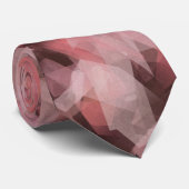 Black Gray Pink White Modern Geometric Abstract Krawatte (Gerollt)