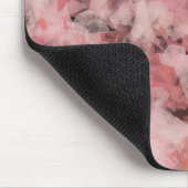 Black Gray Pink White Modern Geometric Abstract Mousepad (Ecke)