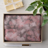 Black Gray Pink White Modern Geometric Abstract Seidenpapier (Geschenk)