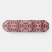 Black Gray Pink White Modern Geometric Abstract Skateboard (Horizontal)