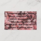 Black Gray Pink White Modern Geometric Abstract Visitenkarte (Rückseite)