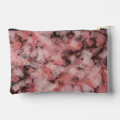 Black Gray Pink White Modern Geometric Abstract Zubehörtasche (Rückseite)