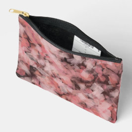 Black Gray Pink White Modern Geometric Abstract Zubehörtasche