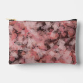 Black Gray Pink White Modern Geometric Abstract Zubehörtasche (Vorderseite)