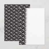 Black Gray Plane Airplanes Dankeskarte (Vorne/Hinten)
