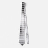 Black Gray Polka Dot Krawatte (Vorderseite)