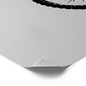 Black Gray Pop Motocross Motorrad Poster (Ecke)