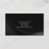 Black Gray Red Attorney at Law Business Card Visitenkarte (Rückseite)