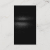 Black Gray Schlicht Moderne Consultant Business Ca Visitenkarte (Rückseite)