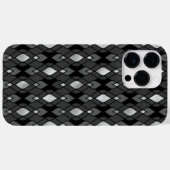 BLACK GRAY SILVER DIAMOND PATTER Case-Mate iPhone HÜLLE (Rückseite (Horizontal))