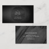 Black Gray Tutor Spritzer Chalkboard Tutor Visitenkarte (Vorne/Hinten)