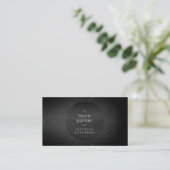 Black Gray Tutor Spritzer Chalkboard Tutor Visitenkarte (Stehend Vorderseite)