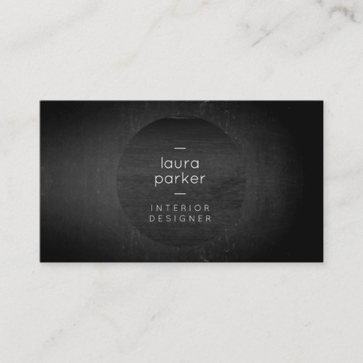 Black Gray Tutor Spritzer Chalkboard Tutor Visitenkarte (Vorderseite)